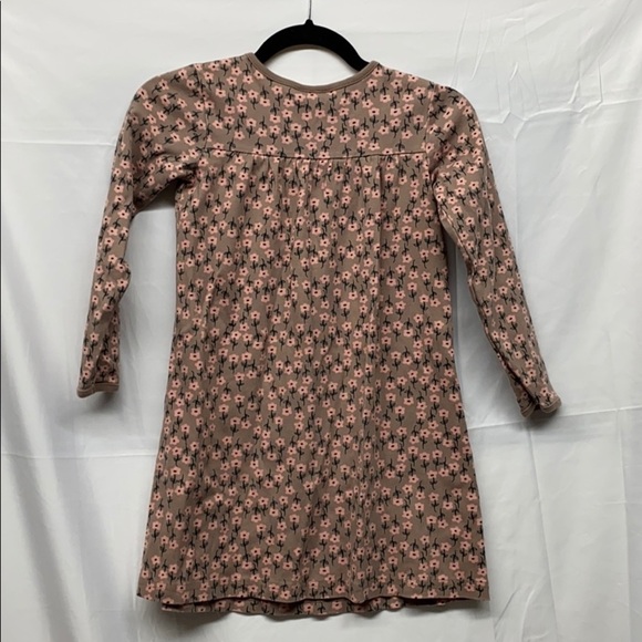 Hanna Andersson Floral Long Sleeve Dress Pink 130 - Picture 5 of 5
